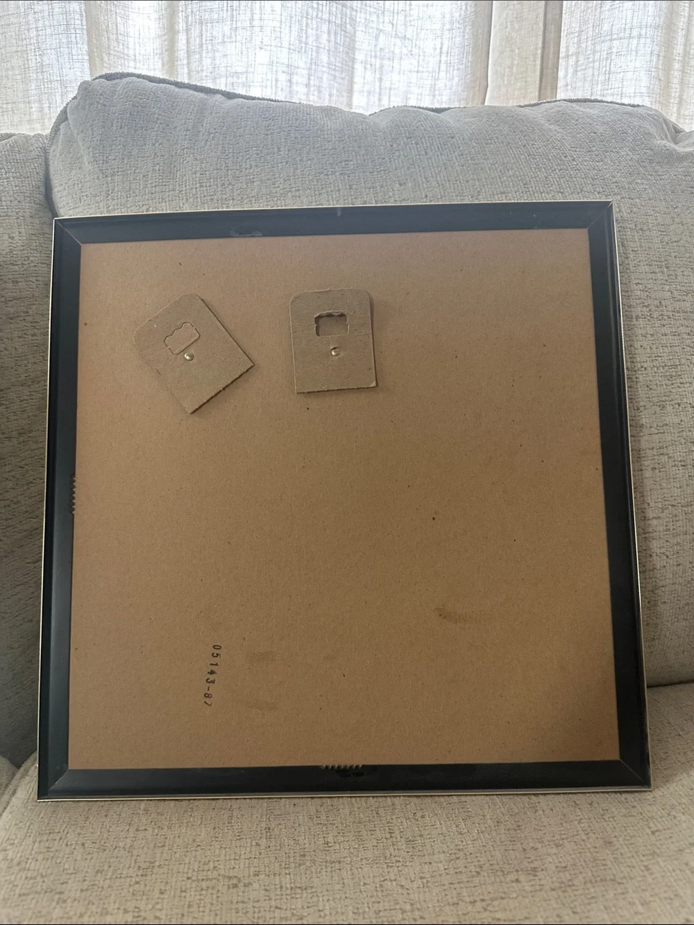 Vintage 70s Hollywood Regency Square Gold Geometric Wall Mirrors - Set of 2